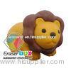SEA045 Lion shaped animal TPR festival eraser, promotional gift animal shaped erasers