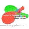 SEP006 Tennis Racket shaped sport TPR 3D eraser, promotional sport erasers