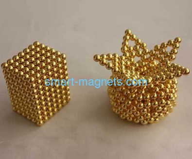 neodymium sphere magnet gold coating