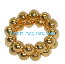 neodymium ball magnet gold coating