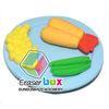 SFD089 Chinese food shaped 3D TPR OEM eraser, food shaped erasers