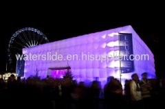lighting Inflatable Cube Buildings