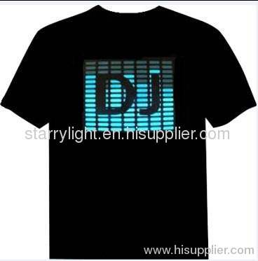 starry-light 5.2USD Promotioanl items led t shirt, light up t-shirt