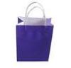 Personalized 200gsm Purple Twist Paper Handle Kraftpaper Shopping Bag For Clothing