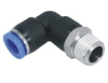 Male elbow one touch tube fittings