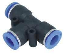 Union tee one touch tube pneumatic fittings