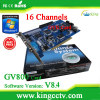 16 chs software GV800 v8.4 CCTV dvr board compatible wirh Win7