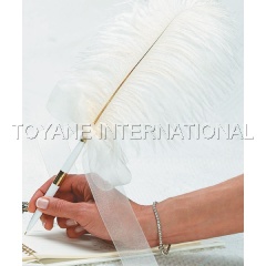 Wedding feather pen