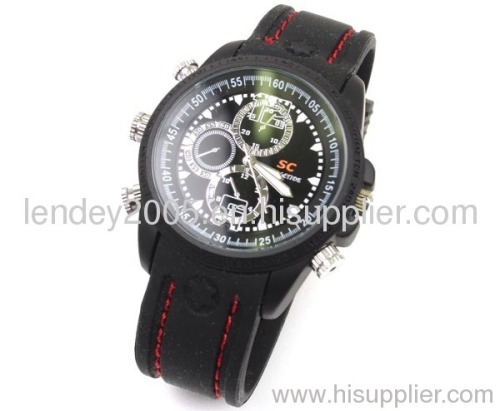 Waterproof watch camera