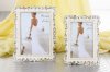 Zinc Alloy-Epoxy Enemal Coated- Pearls Decorated Border - Metal Photo Frames