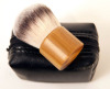 Synthetic Hair Kabuki Brush with Bamboo handle and mini Bag