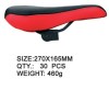 red and black mtb road bicycle seat (ISO9000)
