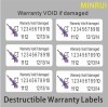 Destructible Warranty Labels,VOID if damaged Stickers,Custom Printing Destructible Vinyl Materials