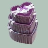 Heart shape paper gift box 3 pcs per set