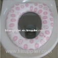 Baby toilet seat with splash guard or w/o
