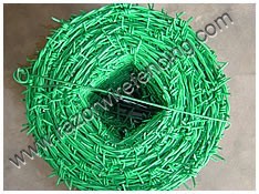 PVC,PE coated barbed wire,stoving varnish barbed wire