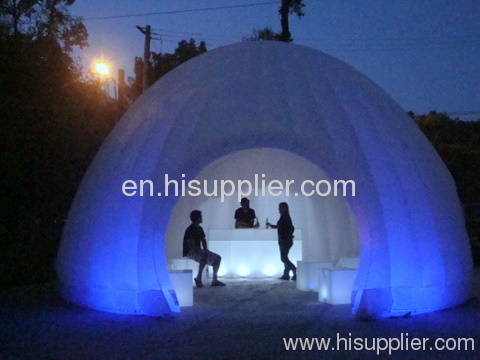 Inflatable tent with LED flash lighting. apply for meeting,party,event,camping,etc. order to make