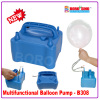 Electric balloon pump for two balloons in side