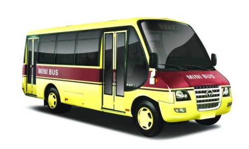 Minibus mini van small passenger car public transport vehicle