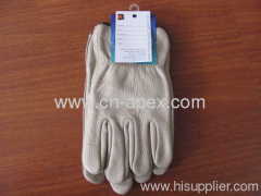 Leather working glove