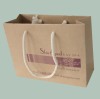 Single color printed brown kraft paper bag