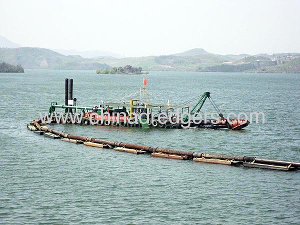 Cutter Suction Sand Dredge in river or sea 