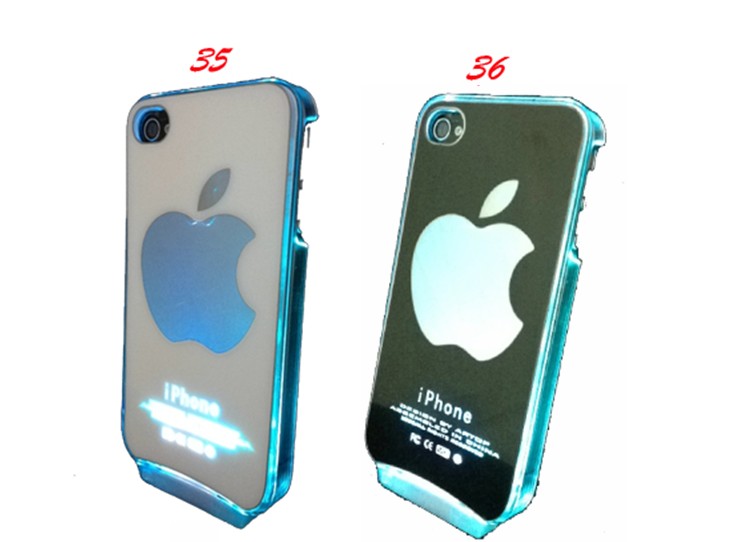 Hottest design led iphone4 case with led shinning 