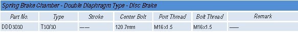universalSpring Brake Chamber DDD3030