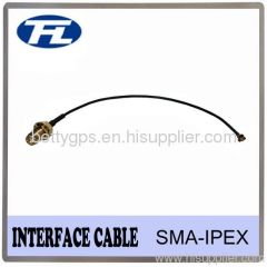 RF1.37 Interface cable with IPEX connector Silver-plated Copper conductor material