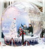 Giant Inflatable Human Snow Globe for Christmas.