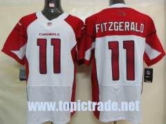 Arizona Cardicals 11 Fitzgerald White Elite Jerseys