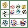 Jewellery Accessories Round Mixed Color Crystal Pave Ball Beads Personalized