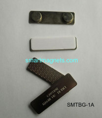 metal magnetic name badge holder