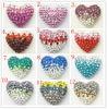 Colorful Shamballa Heart Shape Crystal Pave Beads Handmade Jewellery