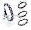 Handmade Charm Jewelry Crystal Shamballa Beaded Bracelets 10mm OEM