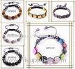 Beaded Handmade Jewelry Making 10mm Crystal Shamballa Bead Bracelets