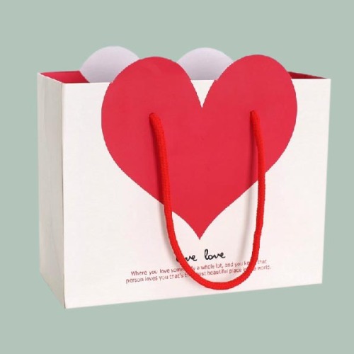 Personalized paper bag with handle