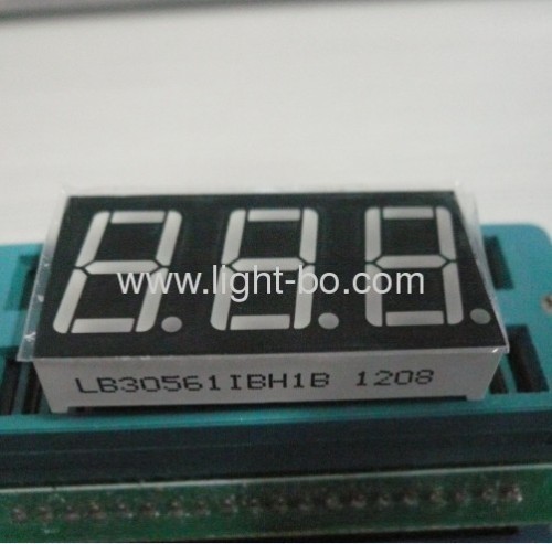 Ultra Blue 0.56 inches common anode 3 digit 7 segment LED displays