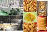Oil Curtain Type Frying machine / french fries production line / automatic fry equipment