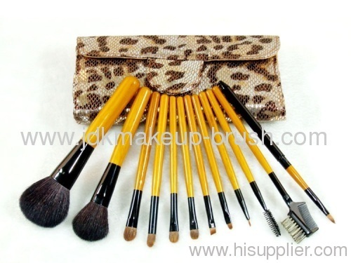 Leopard Makeup Brushes 12PCS Brush Set