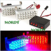 Auto LED Strobe light cuboid LED emergency warningLamps flashing with blue and red color