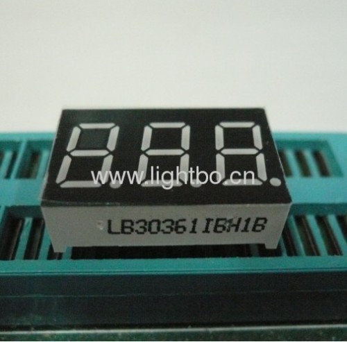 3 digit 0.36" common anode ultra bright blue 7 segment led display