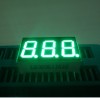 Pure green common anode 3 digit 0.36&quot; seven segment led displays for instrument panel