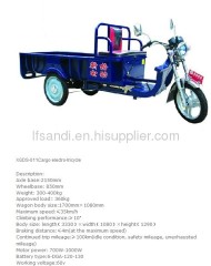 60V Cargo electric tricycle