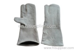 Leather welding glove