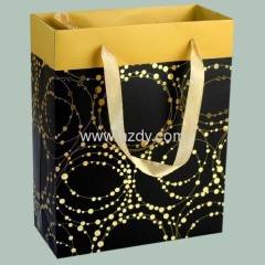 Printed paper bag with foil stampling paper bag