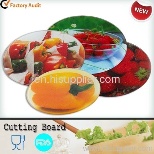 Tempered glass cutting board, chopping block