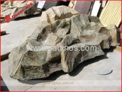 Fiberglass stone for outdoor decoration