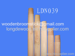 Natural wooden broom handle