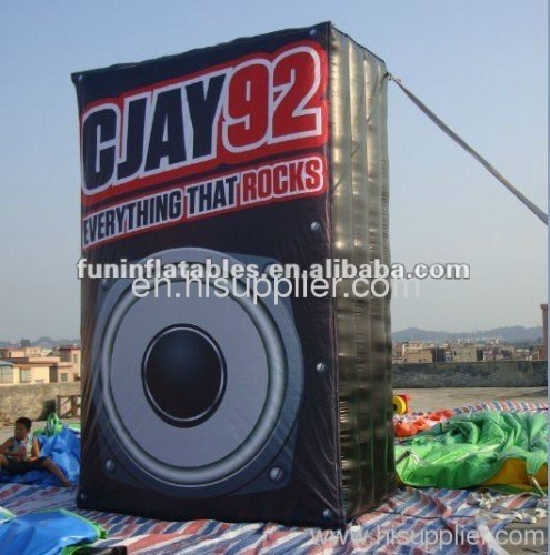 Inflatable advertising speaker box model for promotion